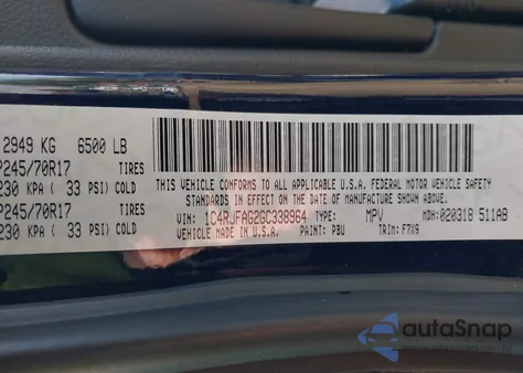 2016 Jeep Grand Cherokee Laredo z USA, uszkodzony, nr VIN 1C4RJFAG2GC338964